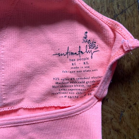 Free People Women's Intimately Low Back Bralette I Seamless Bra Sexy Crop Top - Picture 3 of 5